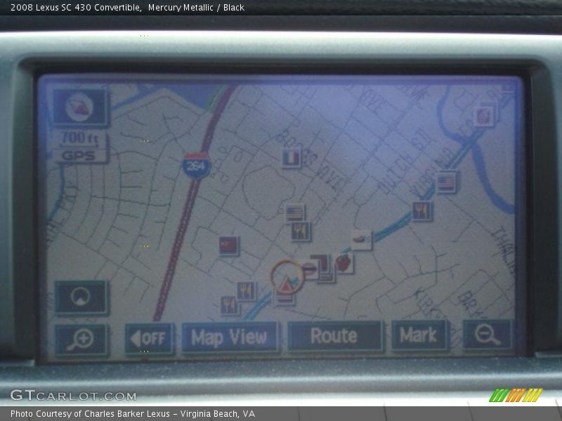 Mercury Metallic / Black 2008 Lexus SC 430 Convertible