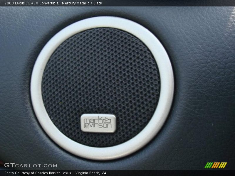 Mercury Metallic / Black 2008 Lexus SC 430 Convertible