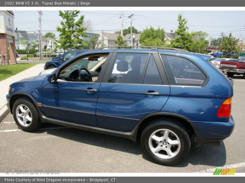 Topaz Blue Metallic / Beige 2002 BMW X5 3.0i