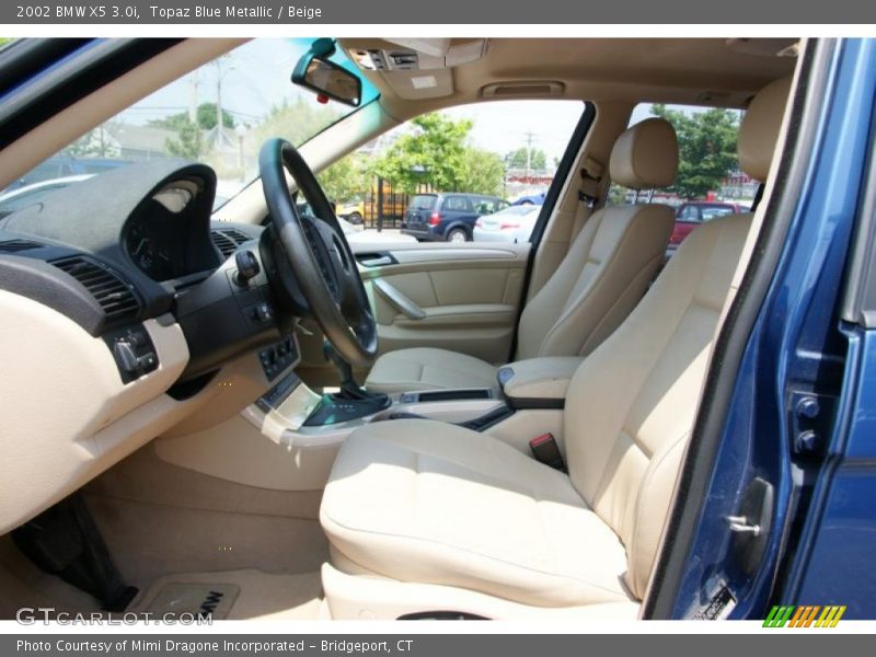 Topaz Blue Metallic / Beige 2002 BMW X5 3.0i