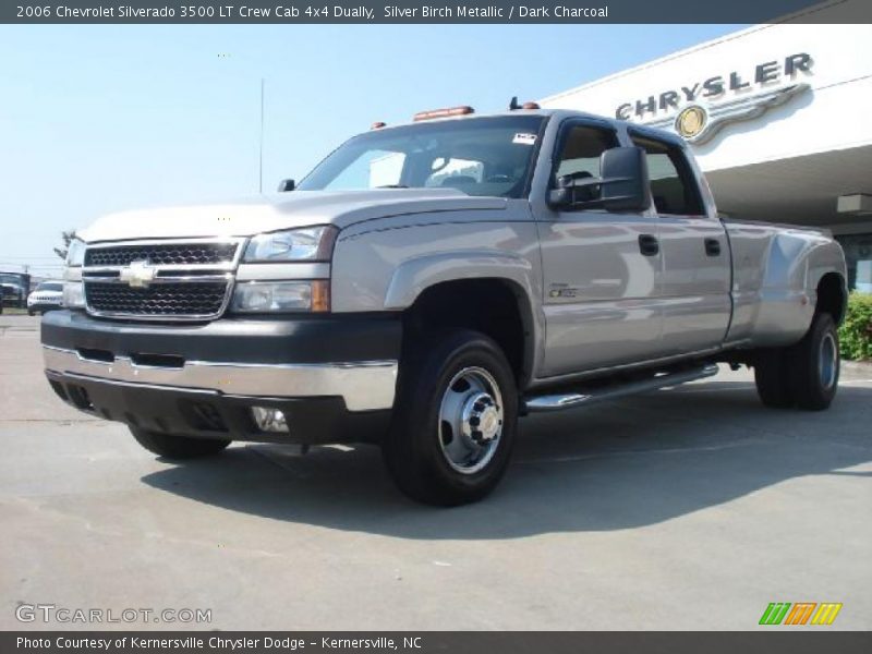Silver Birch Metallic / Dark Charcoal 2006 Chevrolet Silverado 3500 LT Crew Cab 4x4 Dually