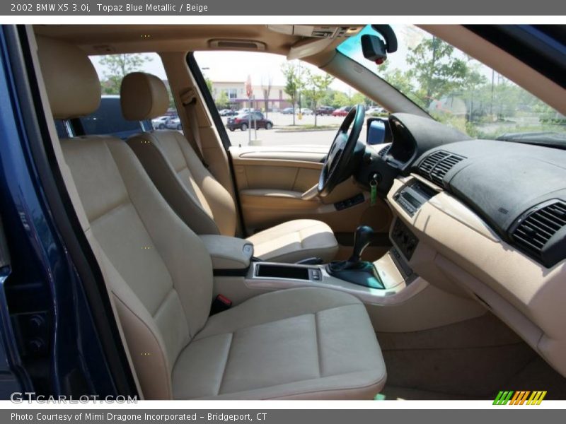 Topaz Blue Metallic / Beige 2002 BMW X5 3.0i