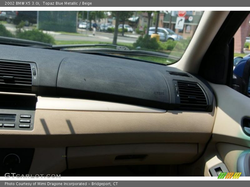 Topaz Blue Metallic / Beige 2002 BMW X5 3.0i