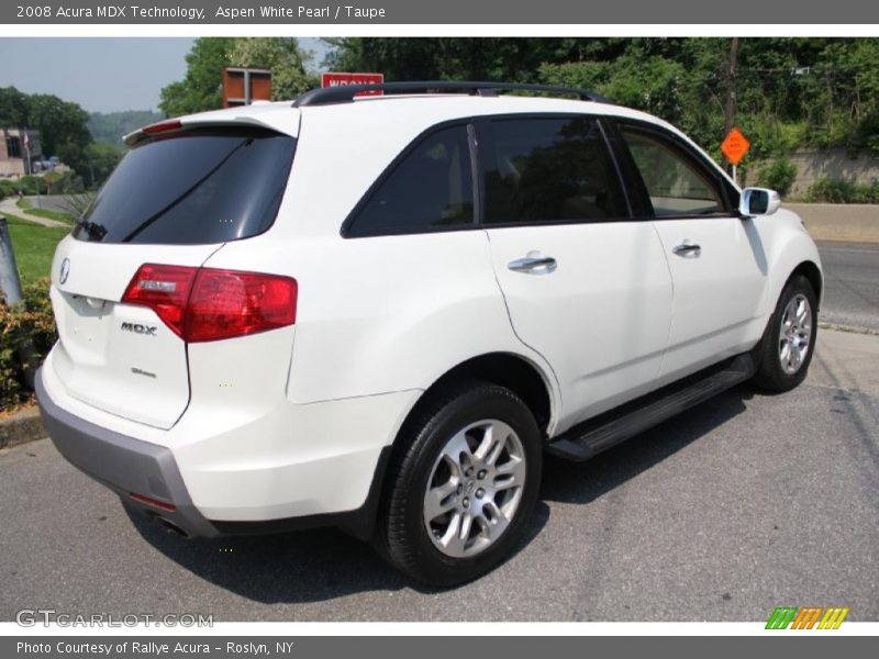 Aspen White Pearl / Taupe 2008 Acura MDX Technology