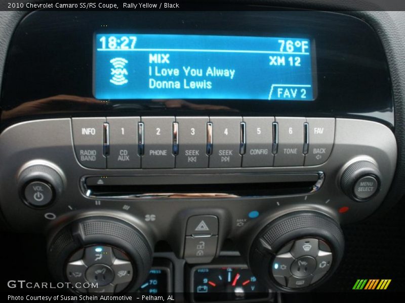Controls of 2010 Camaro SS/RS Coupe