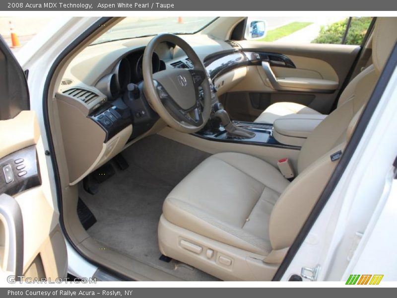 Aspen White Pearl / Taupe 2008 Acura MDX Technology