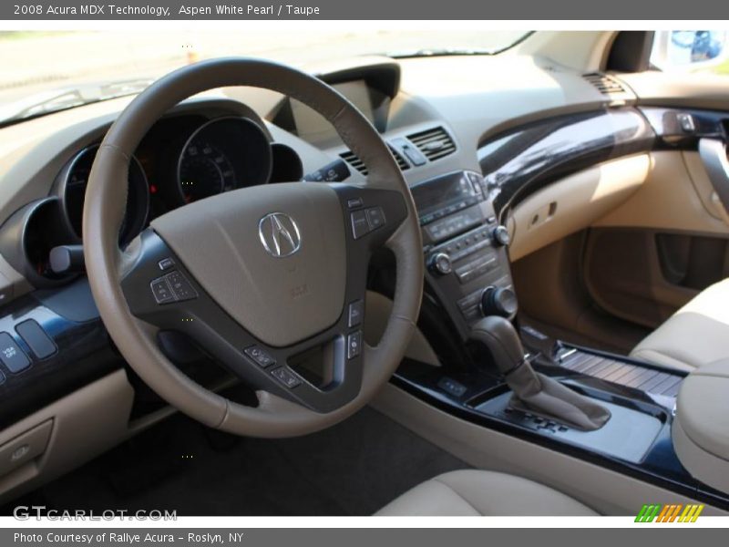 Aspen White Pearl / Taupe 2008 Acura MDX Technology