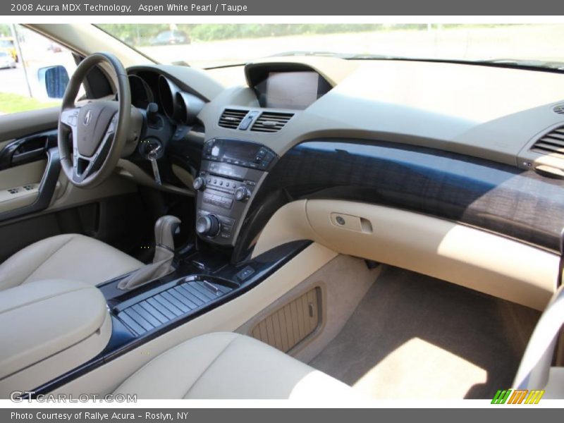 Aspen White Pearl / Taupe 2008 Acura MDX Technology
