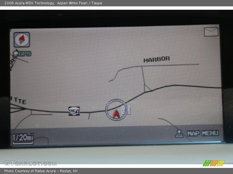 Aspen White Pearl / Taupe 2008 Acura MDX Technology