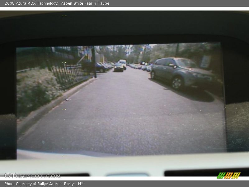 Aspen White Pearl / Taupe 2008 Acura MDX Technology