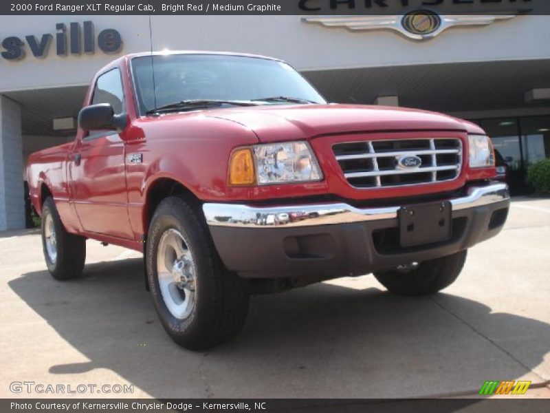 Bright Red / Medium Graphite 2000 Ford Ranger XLT Regular Cab