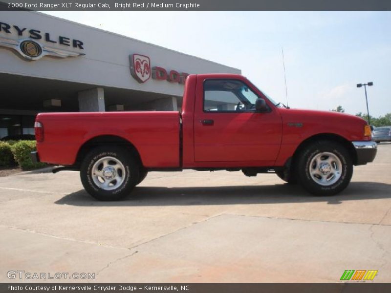 Bright Red / Medium Graphite 2000 Ford Ranger XLT Regular Cab