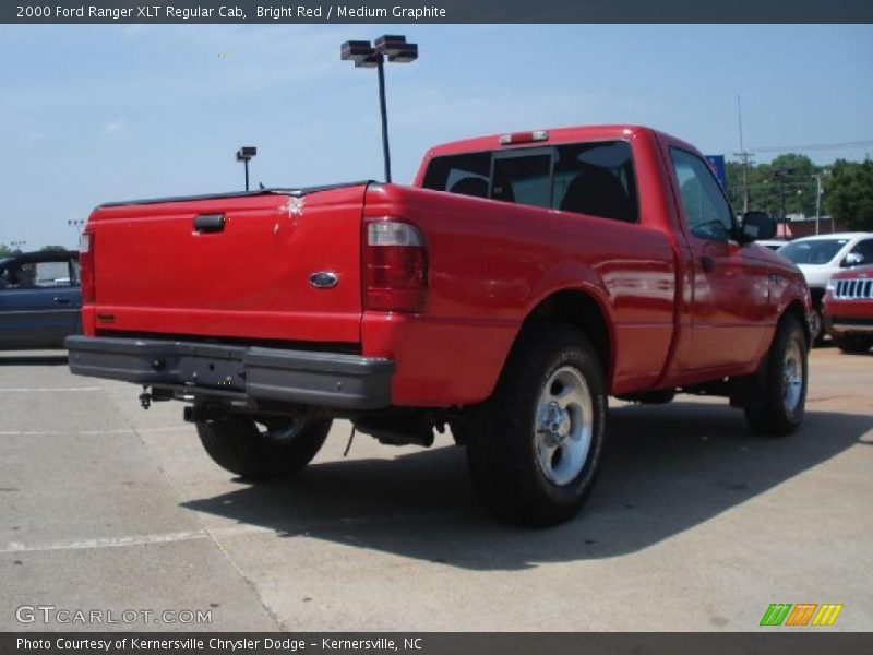 Bright Red / Medium Graphite 2000 Ford Ranger XLT Regular Cab