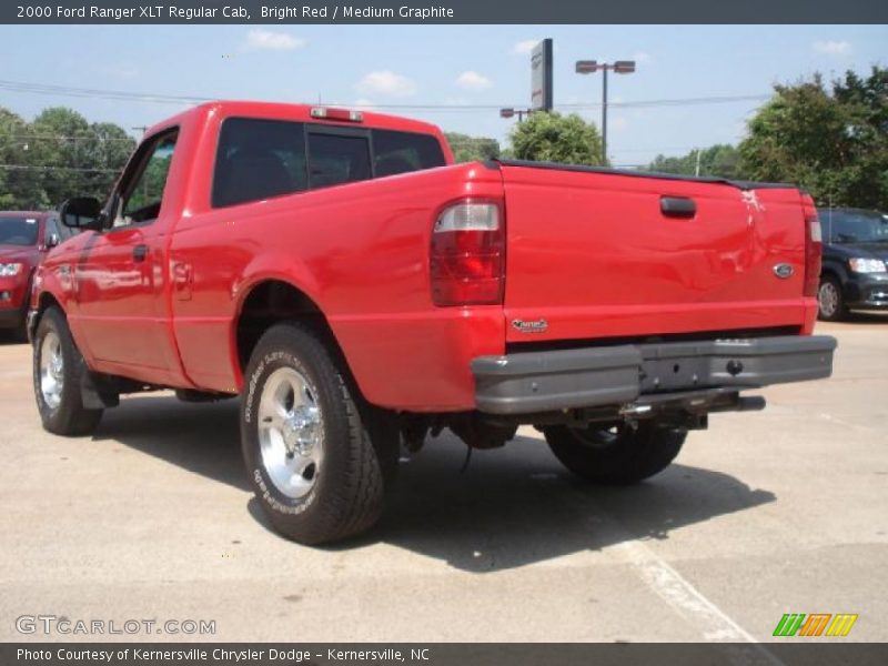 Bright Red / Medium Graphite 2000 Ford Ranger XLT Regular Cab