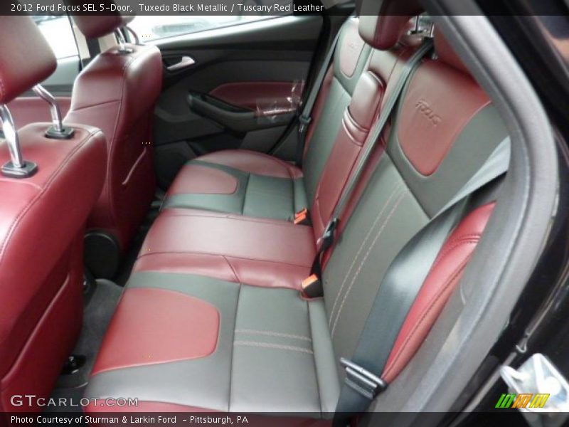  2012 Focus SEL 5-Door Tuscany Red Leather Interior