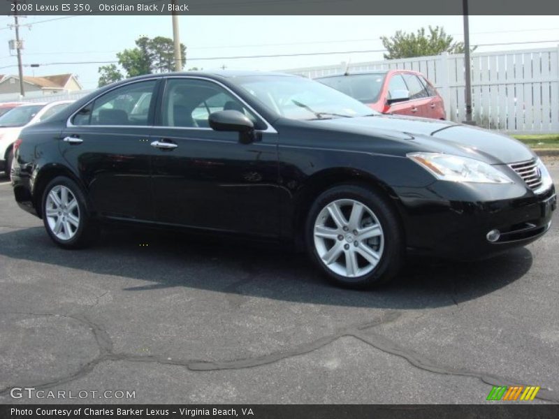 Obsidian Black / Black 2008 Lexus ES 350