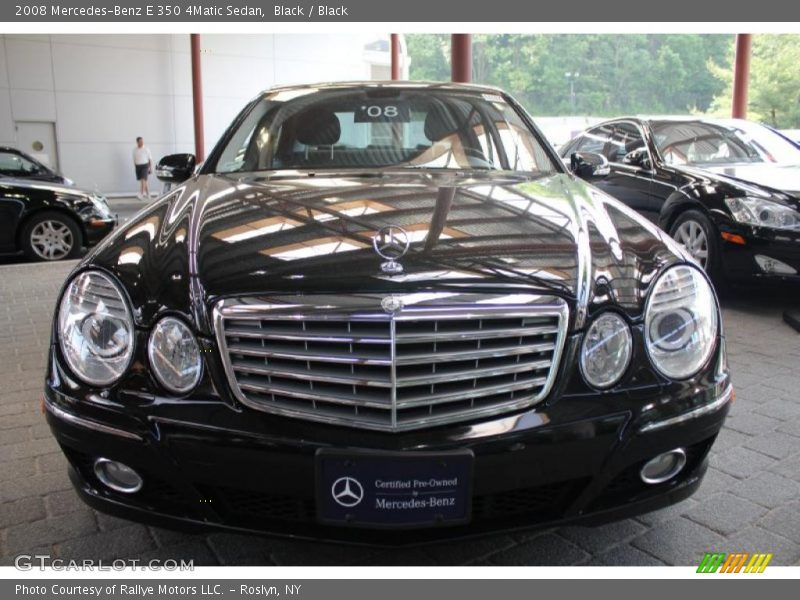 Black / Black 2008 Mercedes-Benz E 350 4Matic Sedan