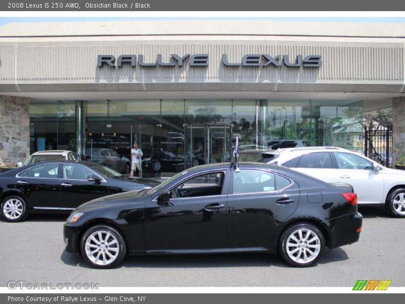 Obsidian Black / Black 2008 Lexus IS 250 AWD