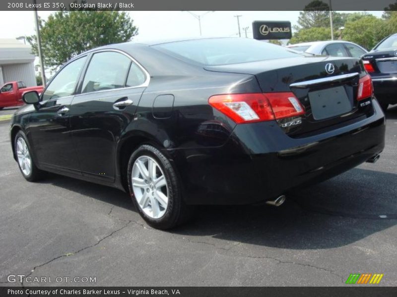 Obsidian Black / Black 2008 Lexus ES 350