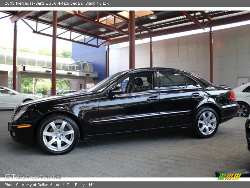 Black / Black 2008 Mercedes-Benz E 350 4Matic Sedan