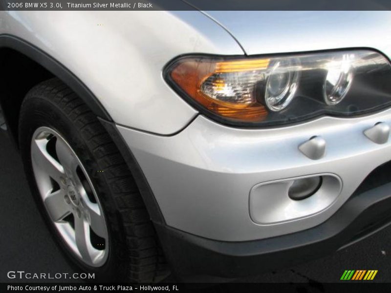Titanium Silver Metallic / Black 2006 BMW X5 3.0i