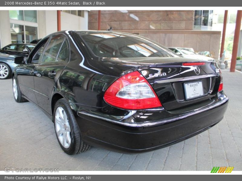 Black / Black 2008 Mercedes-Benz E 350 4Matic Sedan