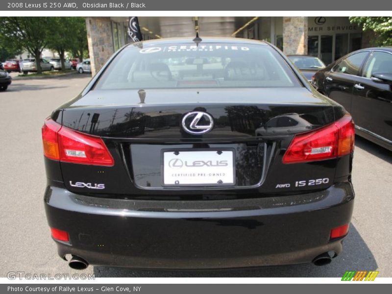 Obsidian Black / Black 2008 Lexus IS 250 AWD