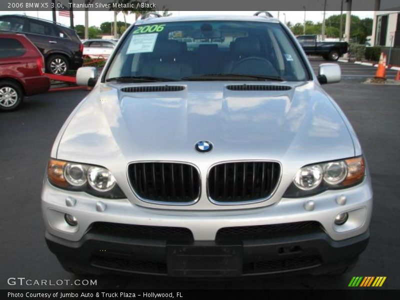 Titanium Silver Metallic / Black 2006 BMW X5 3.0i