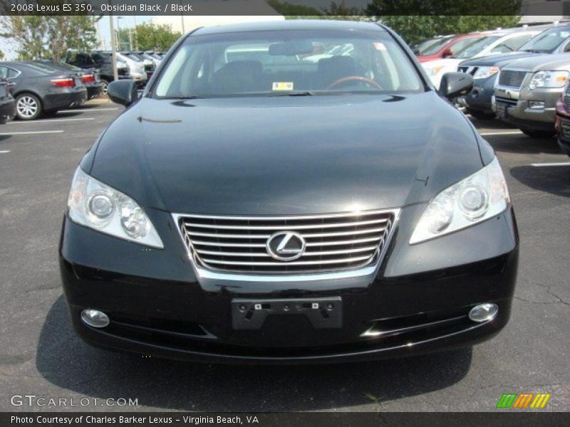 Obsidian Black / Black 2008 Lexus ES 350