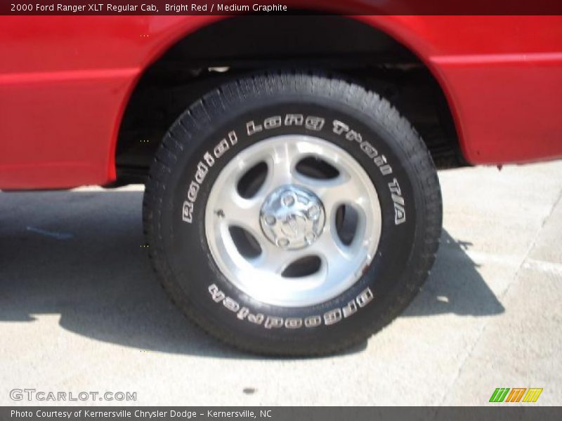 Bright Red / Medium Graphite 2000 Ford Ranger XLT Regular Cab