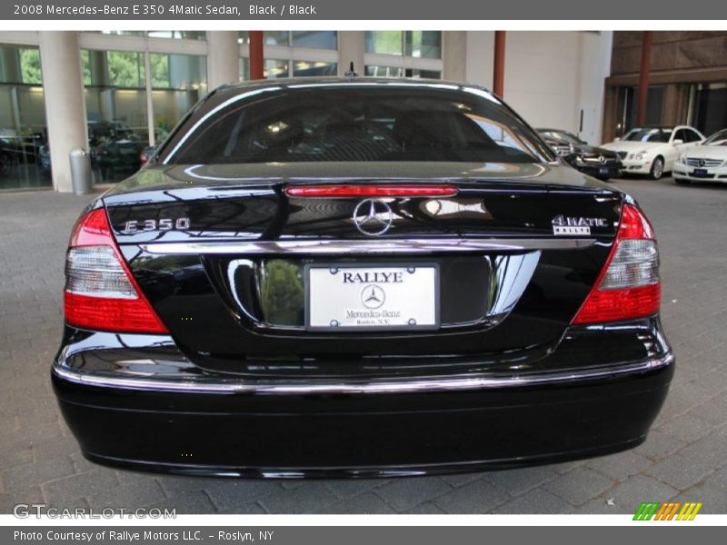 Black / Black 2008 Mercedes-Benz E 350 4Matic Sedan