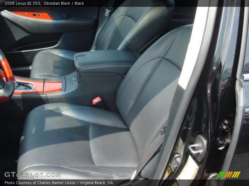 Obsidian Black / Black 2008 Lexus ES 350