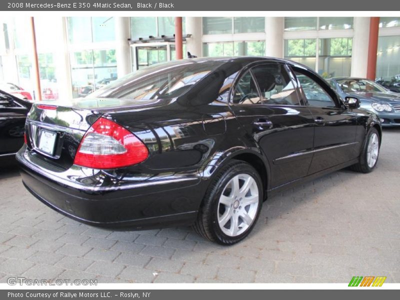 Black / Black 2008 Mercedes-Benz E 350 4Matic Sedan