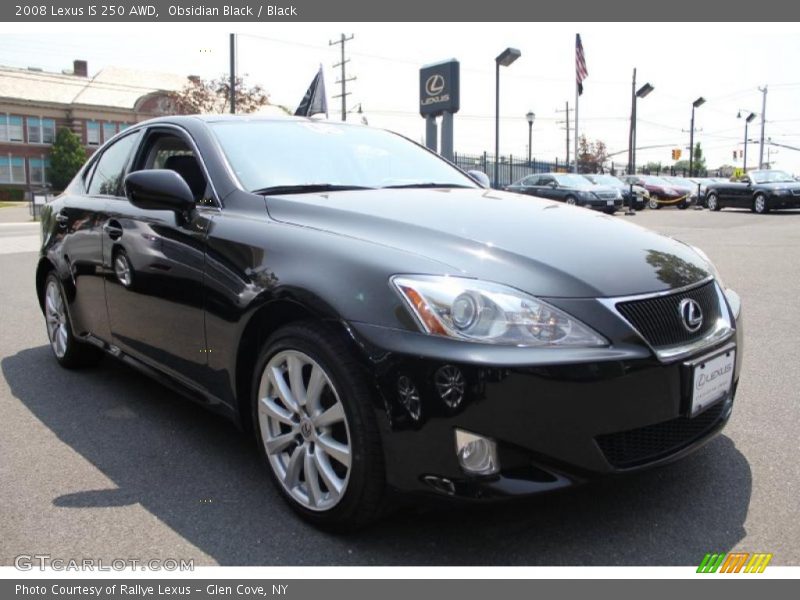 Obsidian Black / Black 2008 Lexus IS 250 AWD