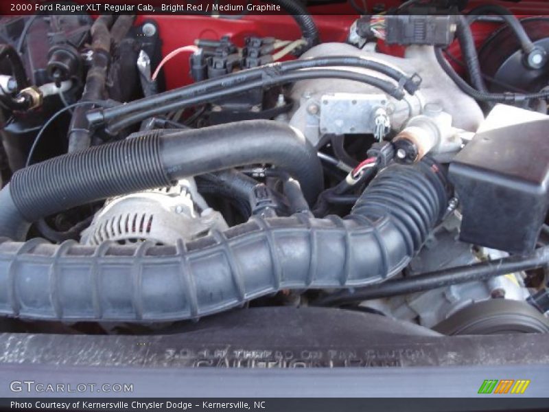 Bright Red / Medium Graphite 2000 Ford Ranger XLT Regular Cab