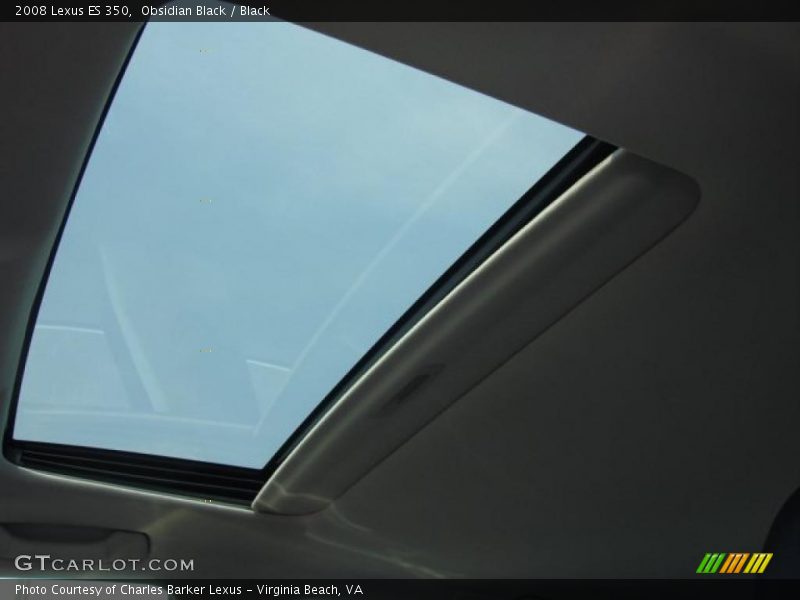 Obsidian Black / Black 2008 Lexus ES 350