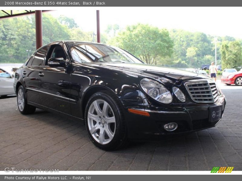 Black / Black 2008 Mercedes-Benz E 350 4Matic Sedan