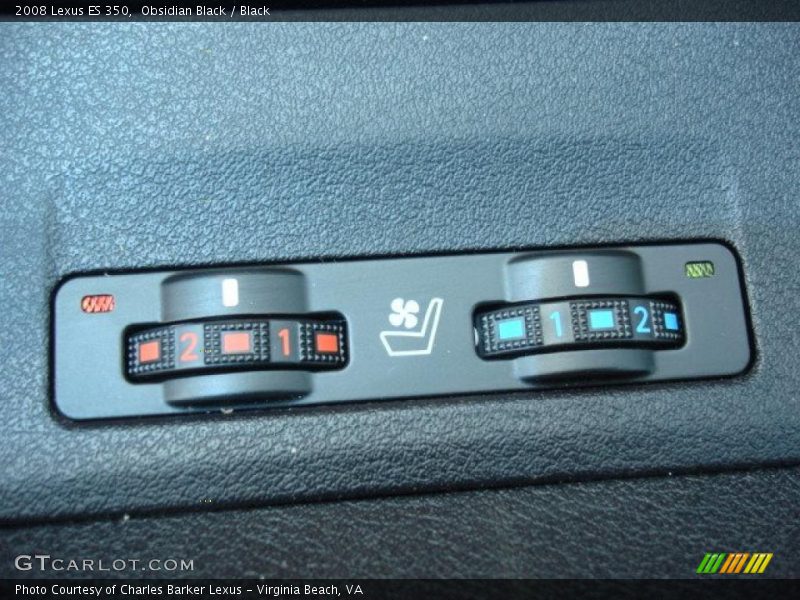 Obsidian Black / Black 2008 Lexus ES 350