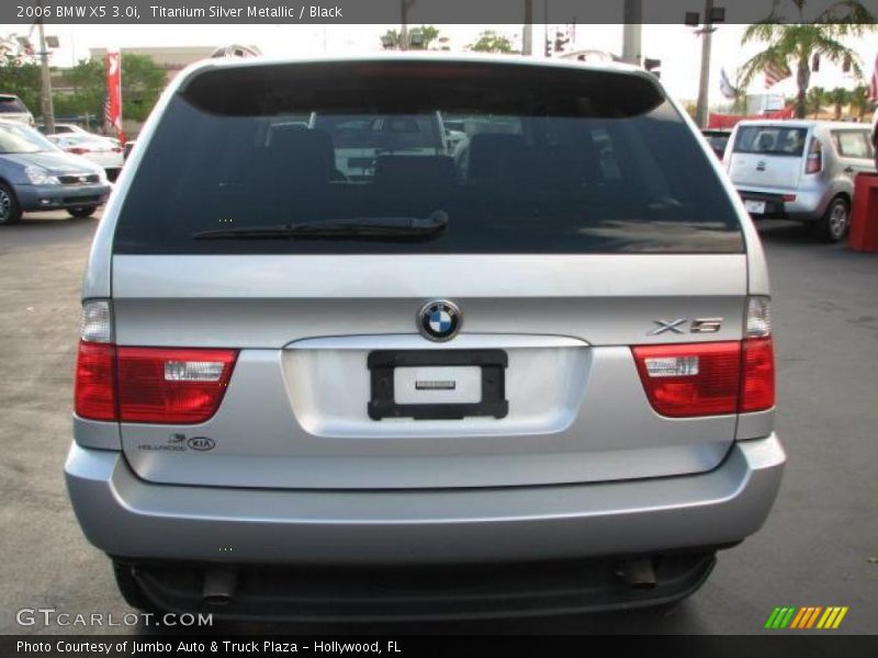 Titanium Silver Metallic / Black 2006 BMW X5 3.0i