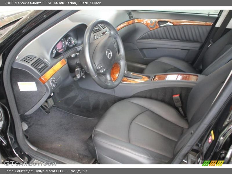 Black / Black 2008 Mercedes-Benz E 350 4Matic Sedan