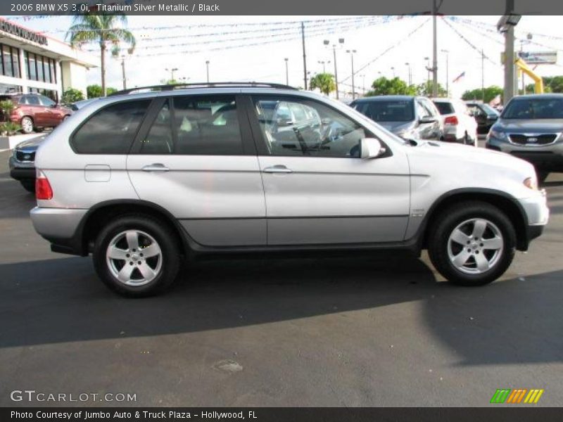 Titanium Silver Metallic / Black 2006 BMW X5 3.0i