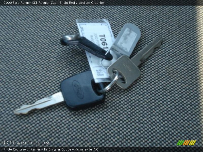 Bright Red / Medium Graphite 2000 Ford Ranger XLT Regular Cab