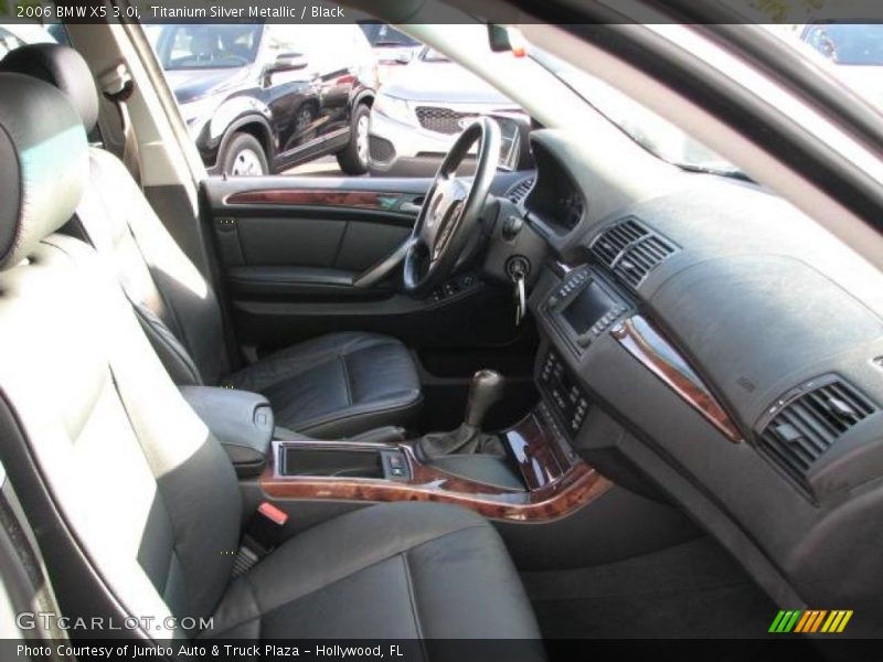Titanium Silver Metallic / Black 2006 BMW X5 3.0i