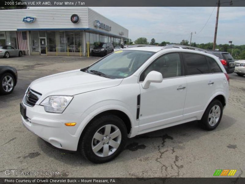 Polar White / Tan 2008 Saturn VUE XR AWD