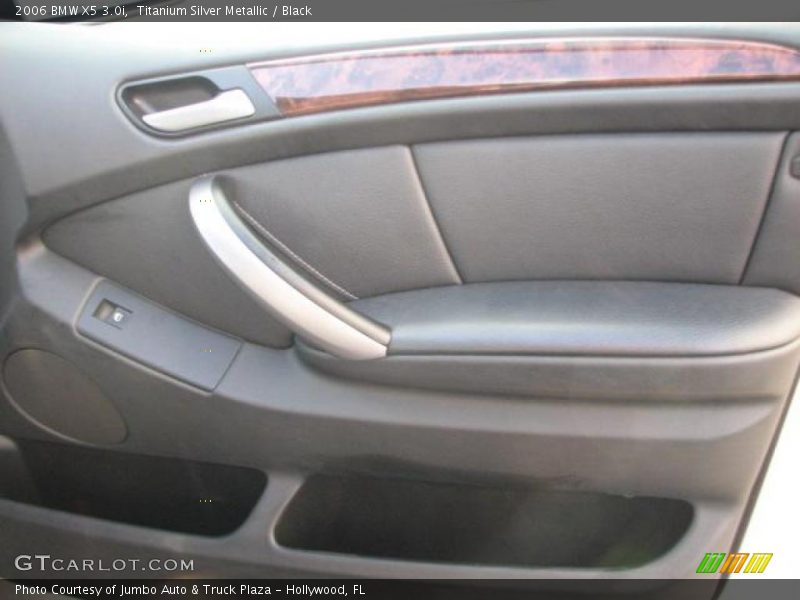 Titanium Silver Metallic / Black 2006 BMW X5 3.0i