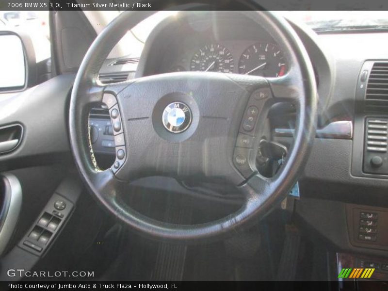 Titanium Silver Metallic / Black 2006 BMW X5 3.0i