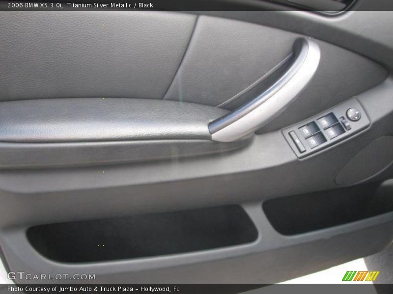 Titanium Silver Metallic / Black 2006 BMW X5 3.0i