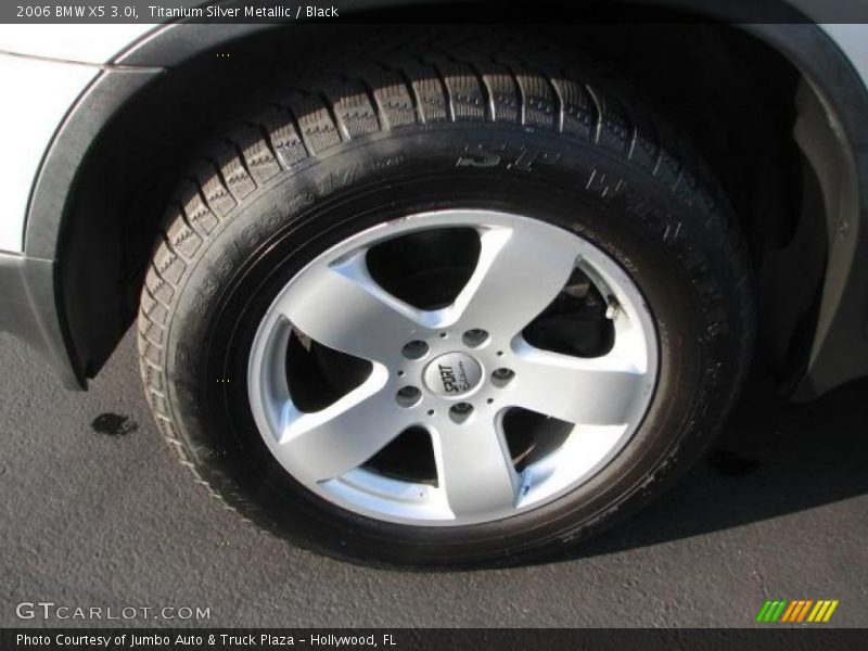 Titanium Silver Metallic / Black 2006 BMW X5 3.0i