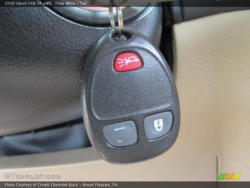 Polar White / Tan 2008 Saturn VUE XR AWD