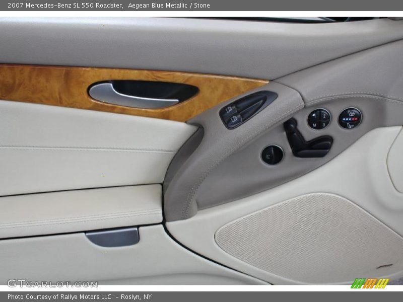 Aegean Blue Metallic / Stone 2007 Mercedes-Benz SL 550 Roadster